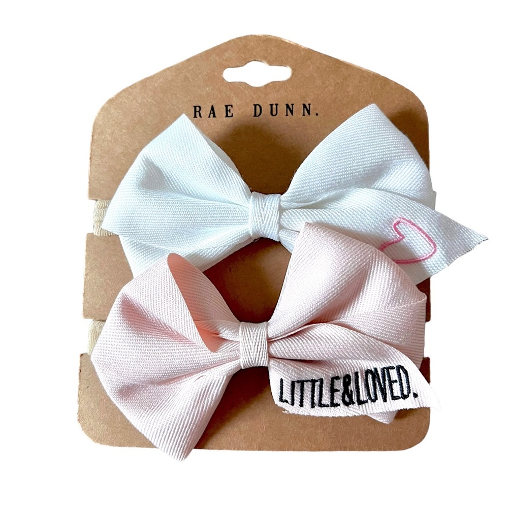 NWT Rae Dunn Baby Bow Headband 2 Pack